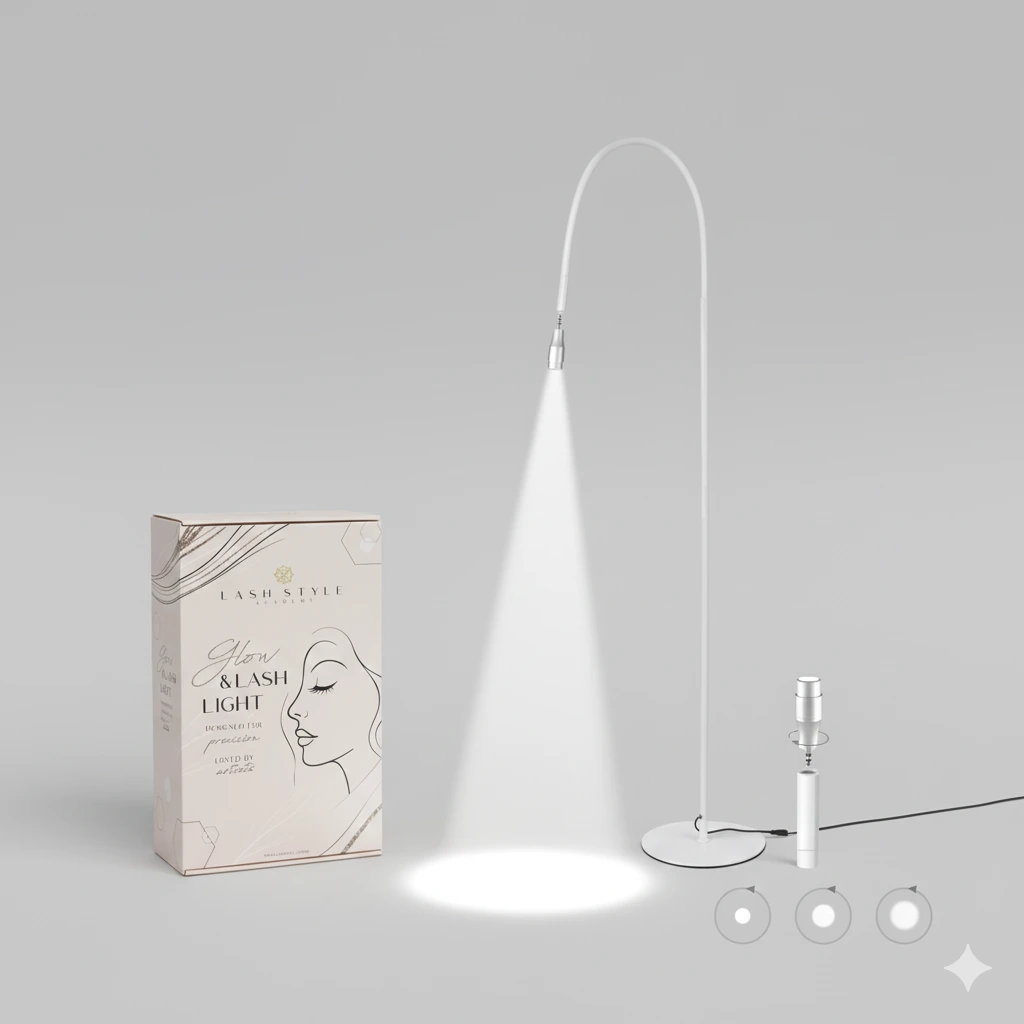 Lash Style Glow & Lash – UV LED Wimpernsystem (Weißlicht) inkl. GRATIS UV-Kleber